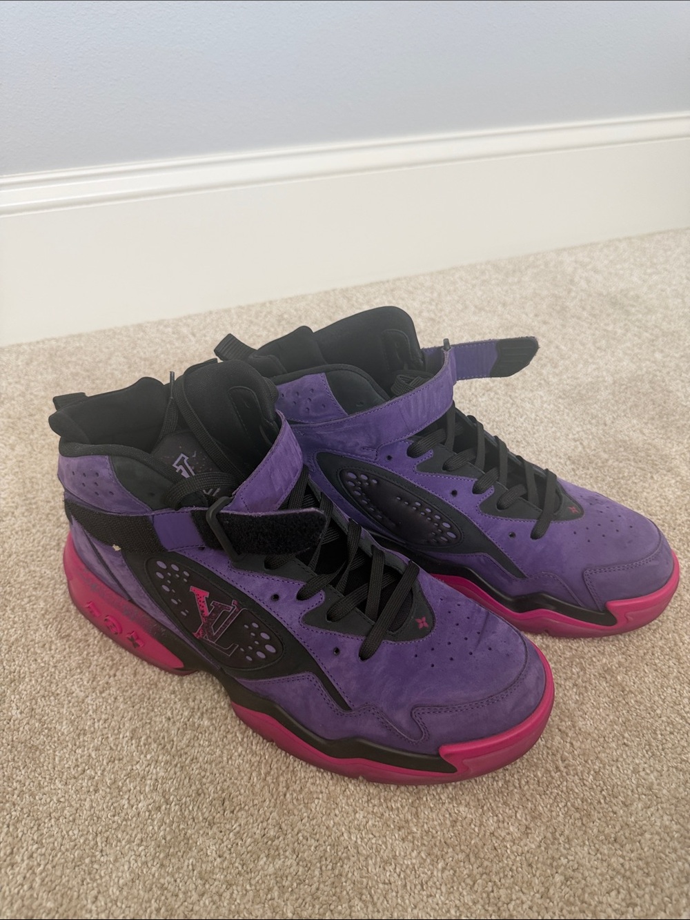 Louis Vuitton Purple  and Pink High-Top men’s  Sneakers - Luxury Designer Style